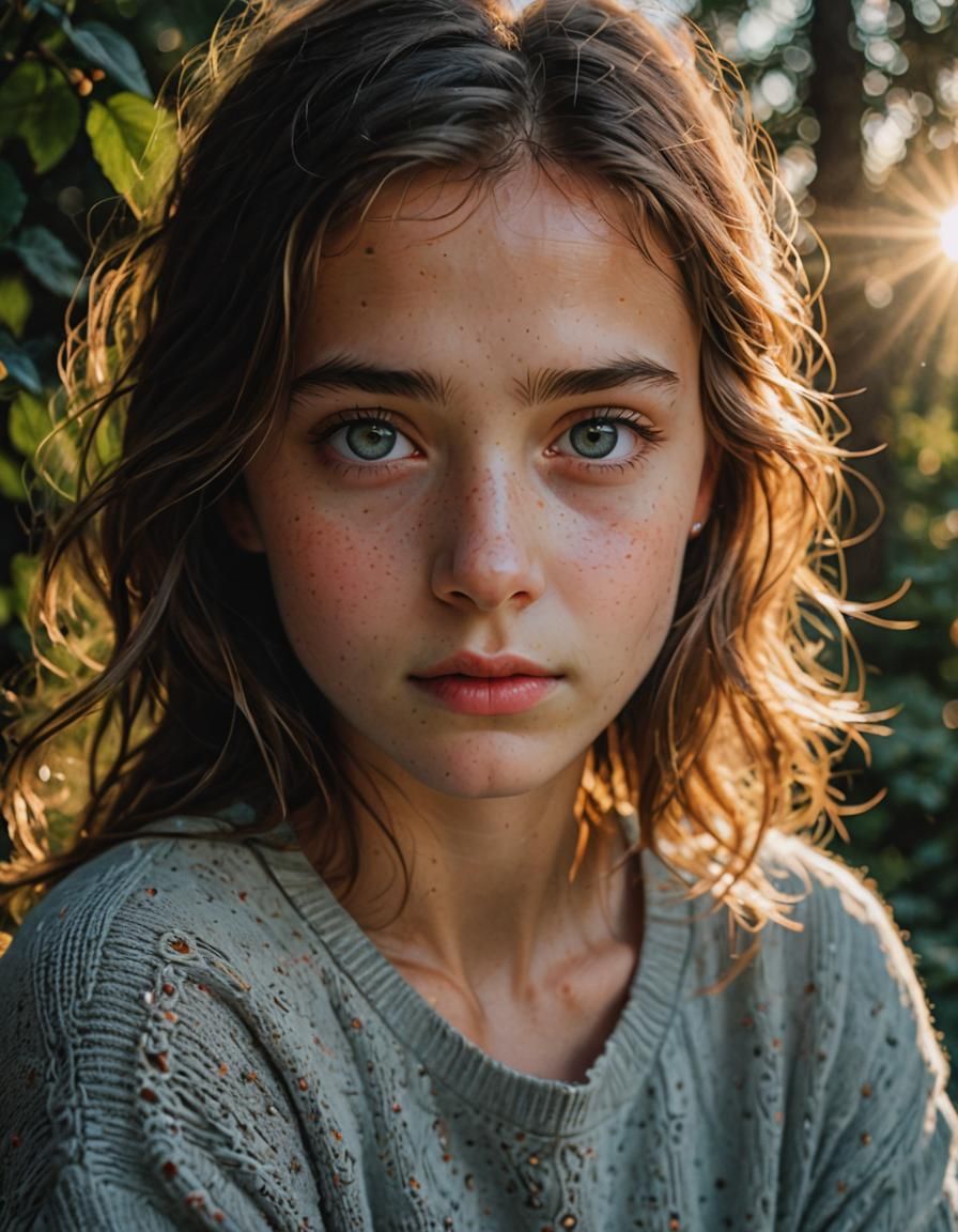 Woman in Morning Light Portrait