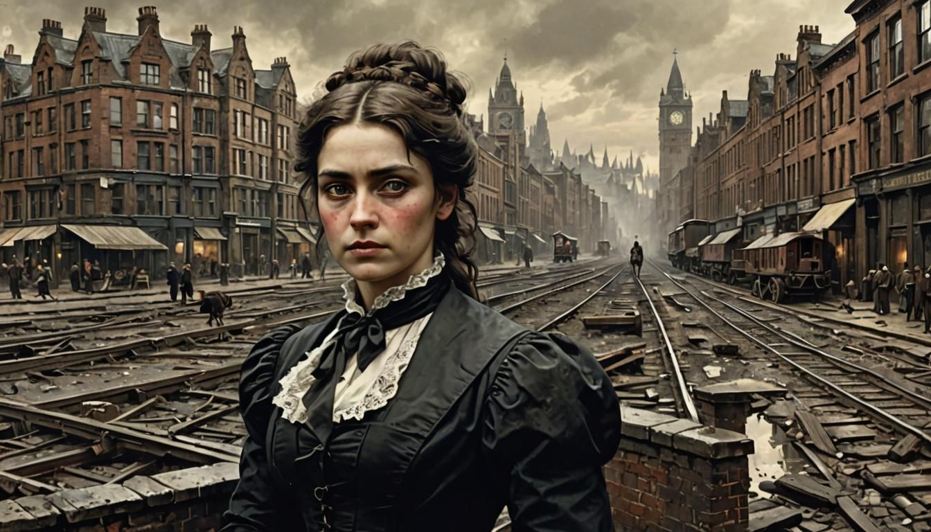 Victorian Beauty in Industrial Manchester, Splash Art