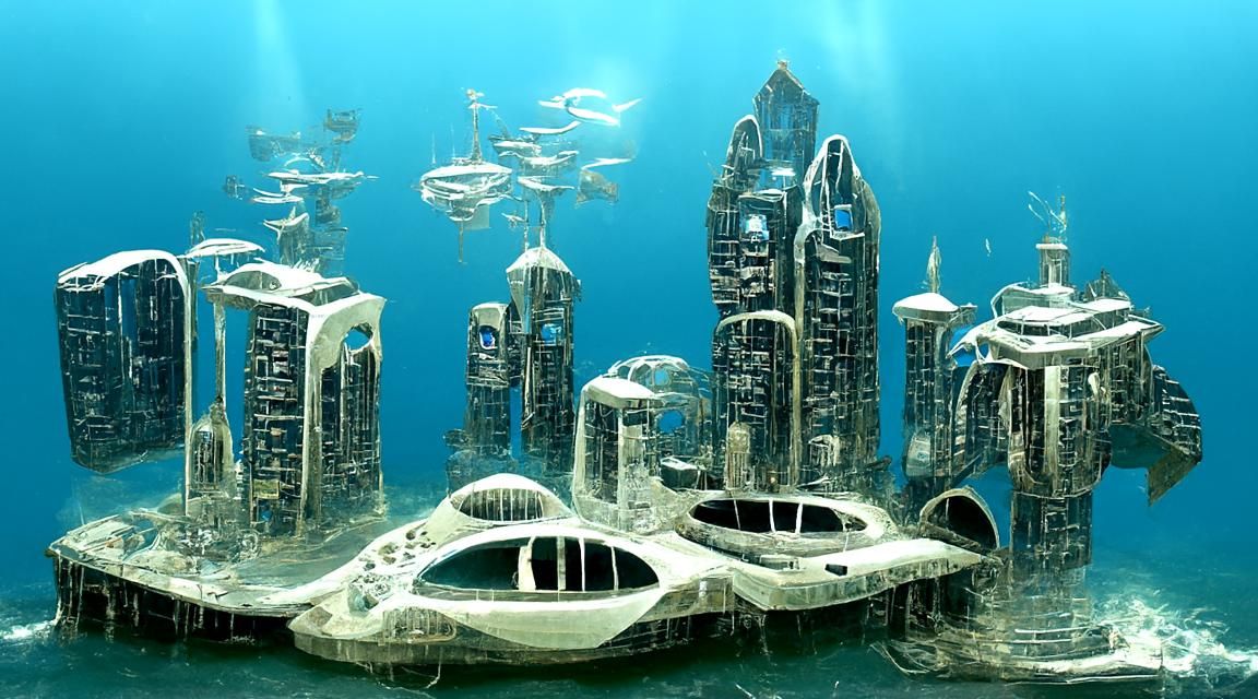 Futuristic Underwater City with Advanced Technology