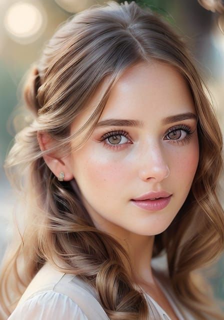 Dreamlike Portrait of a Beautiful Woman