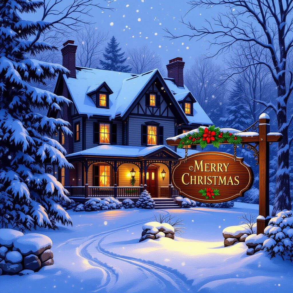 Victorian Inn Christmas Eve in the Blue Ridge Mountains