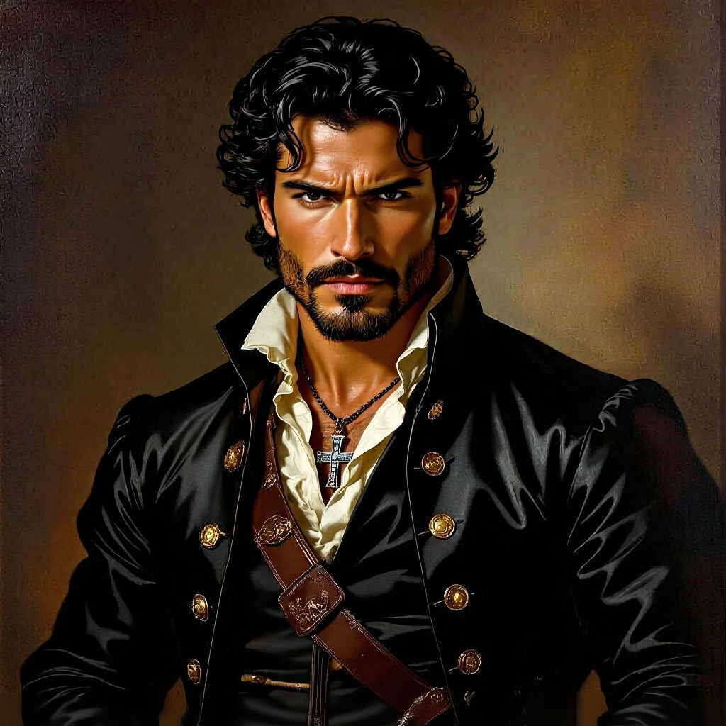 Latino Swordsman in 18th Century Attire