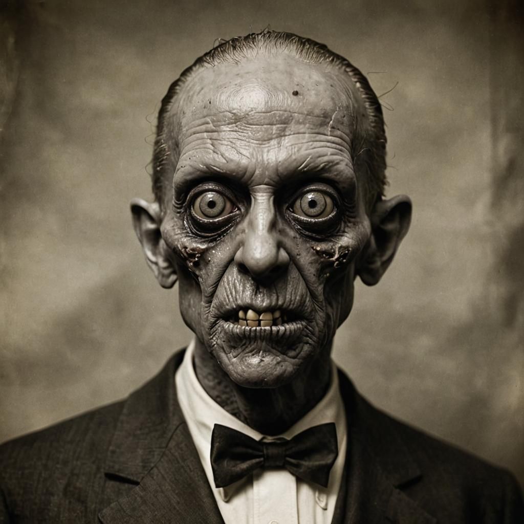 Horrific Portrait of Loab in Polymer Wax