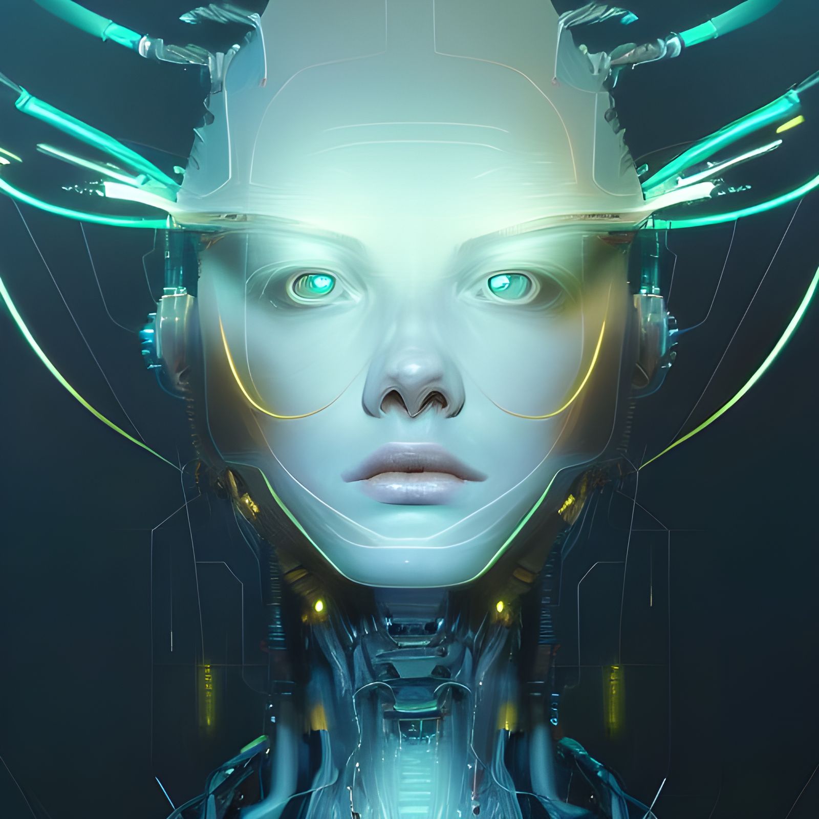 Cybernetic Fractal Wiring in Digital Art