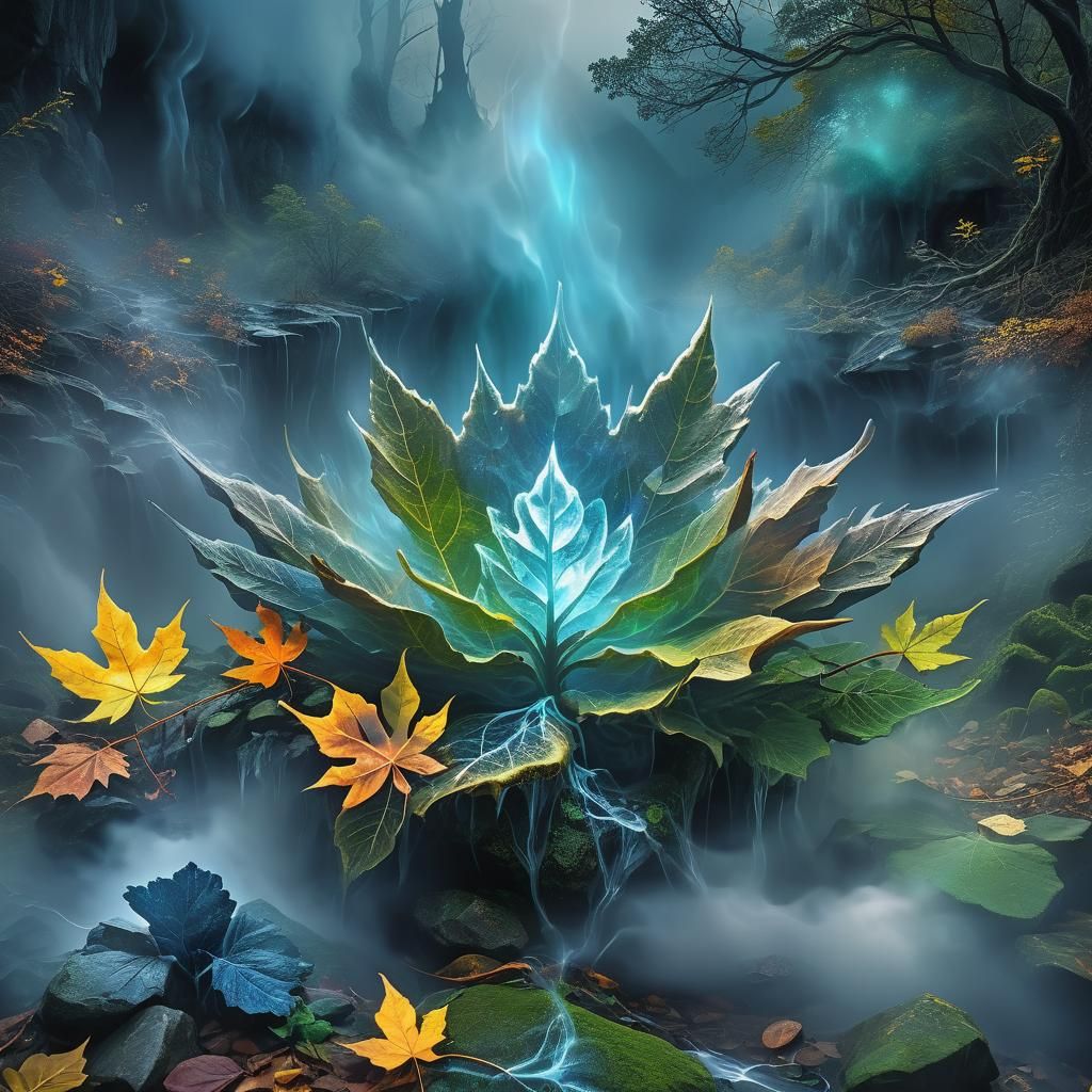 Ethereal Earth Spirits Awaken in Dreamlike Glitch Art