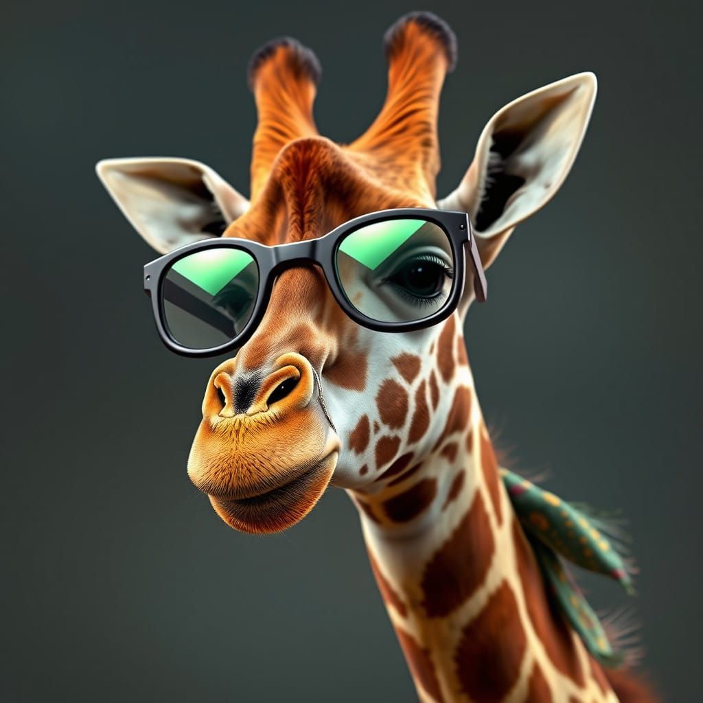 Quirky Giraffe in Whimsical Settings