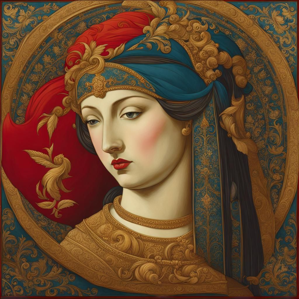 Industrious Figure in Impressionist Style