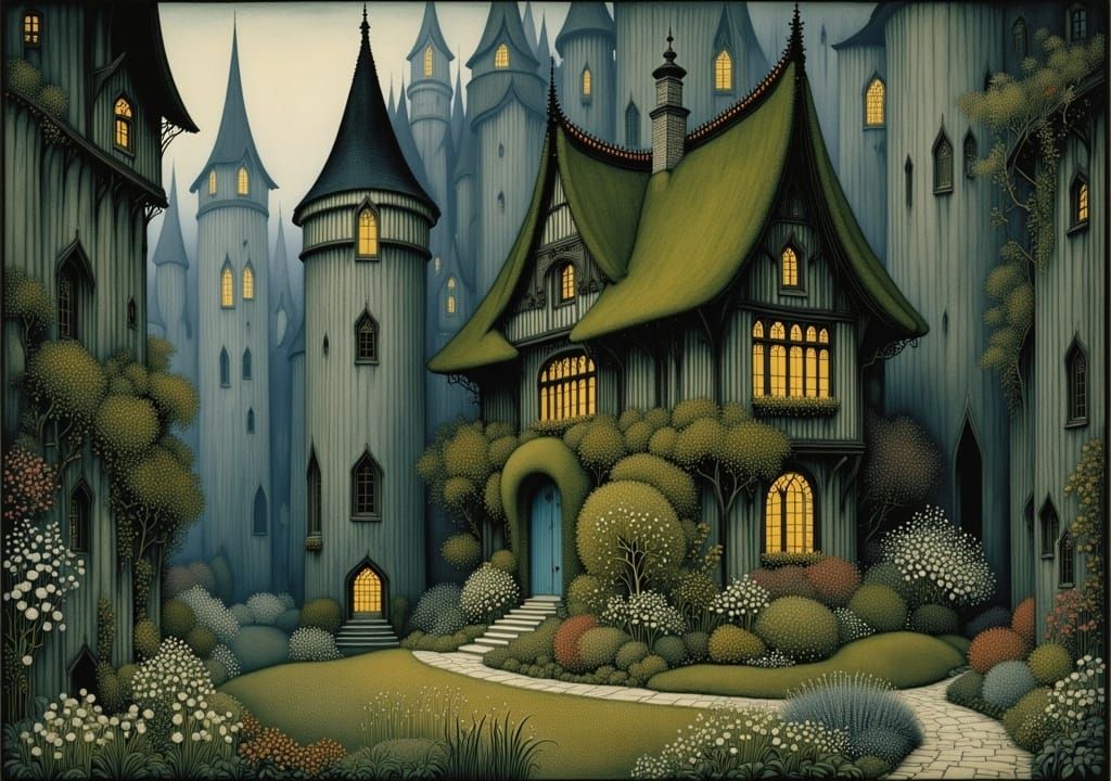 Whimsical Cottage Oasis in a Foreboding Metropolis