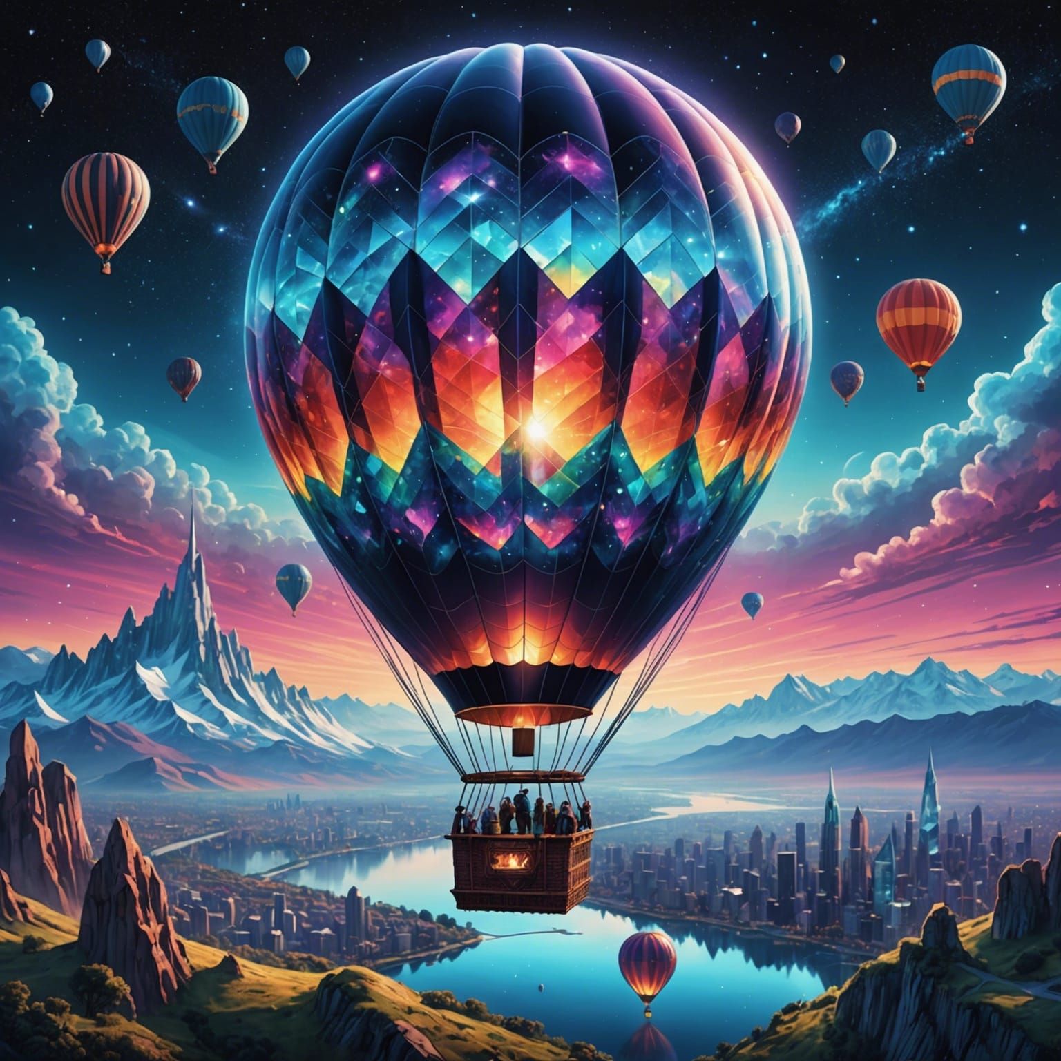 Cosmic hot air balloon