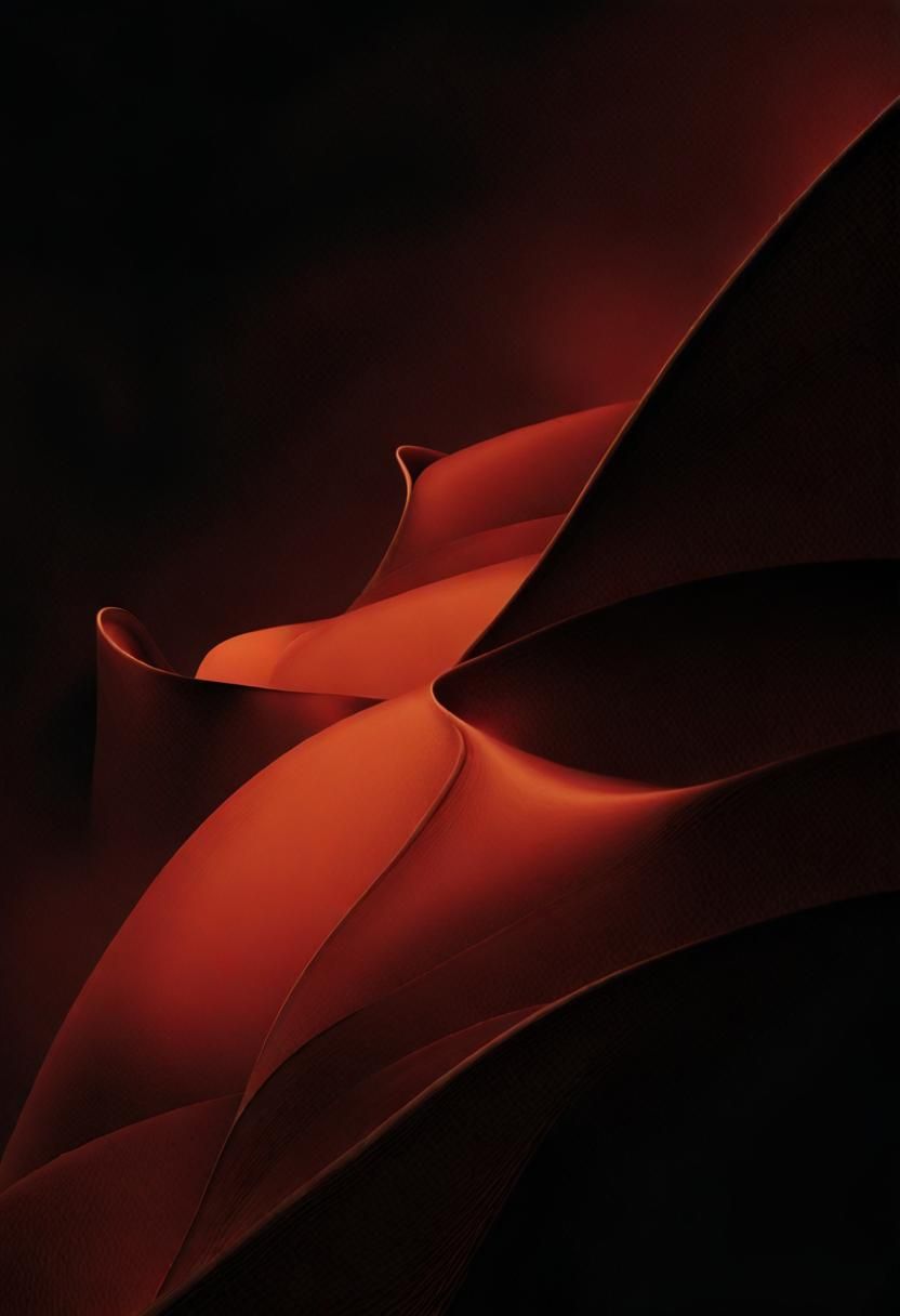 Abstract Art: Surreal Opera Singer in Red