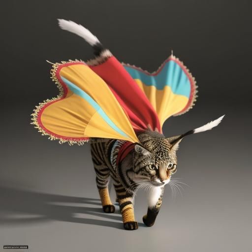 Asymmetrical Fractal Circus in Photorealistic 3D