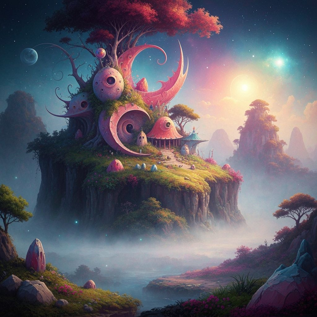 Psychedelic Catanduanes Landscape Matte Painting