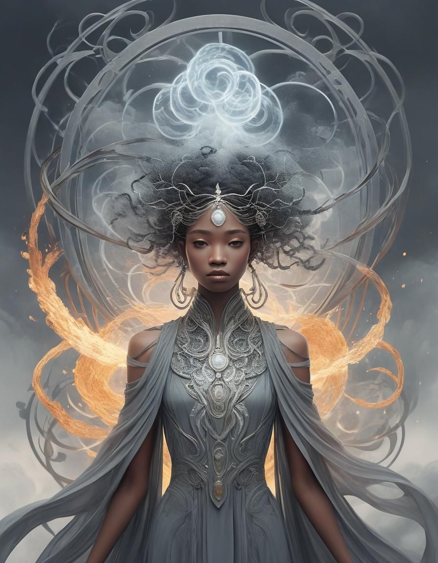 Ethereal Eclectic Fusion Art Nouveau Creation