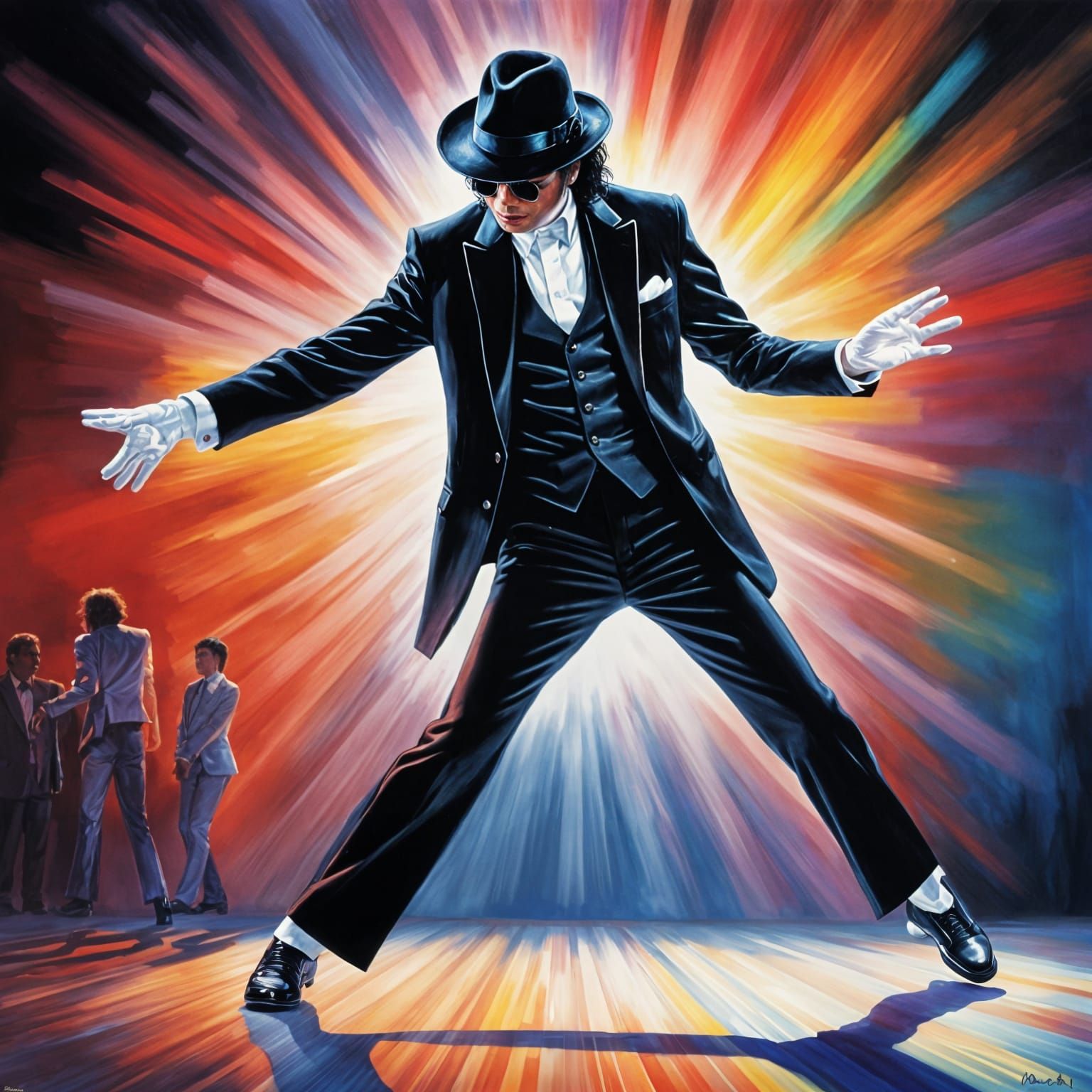 Michael Jackson Moonwalk: Hyperrealistic Stage Art