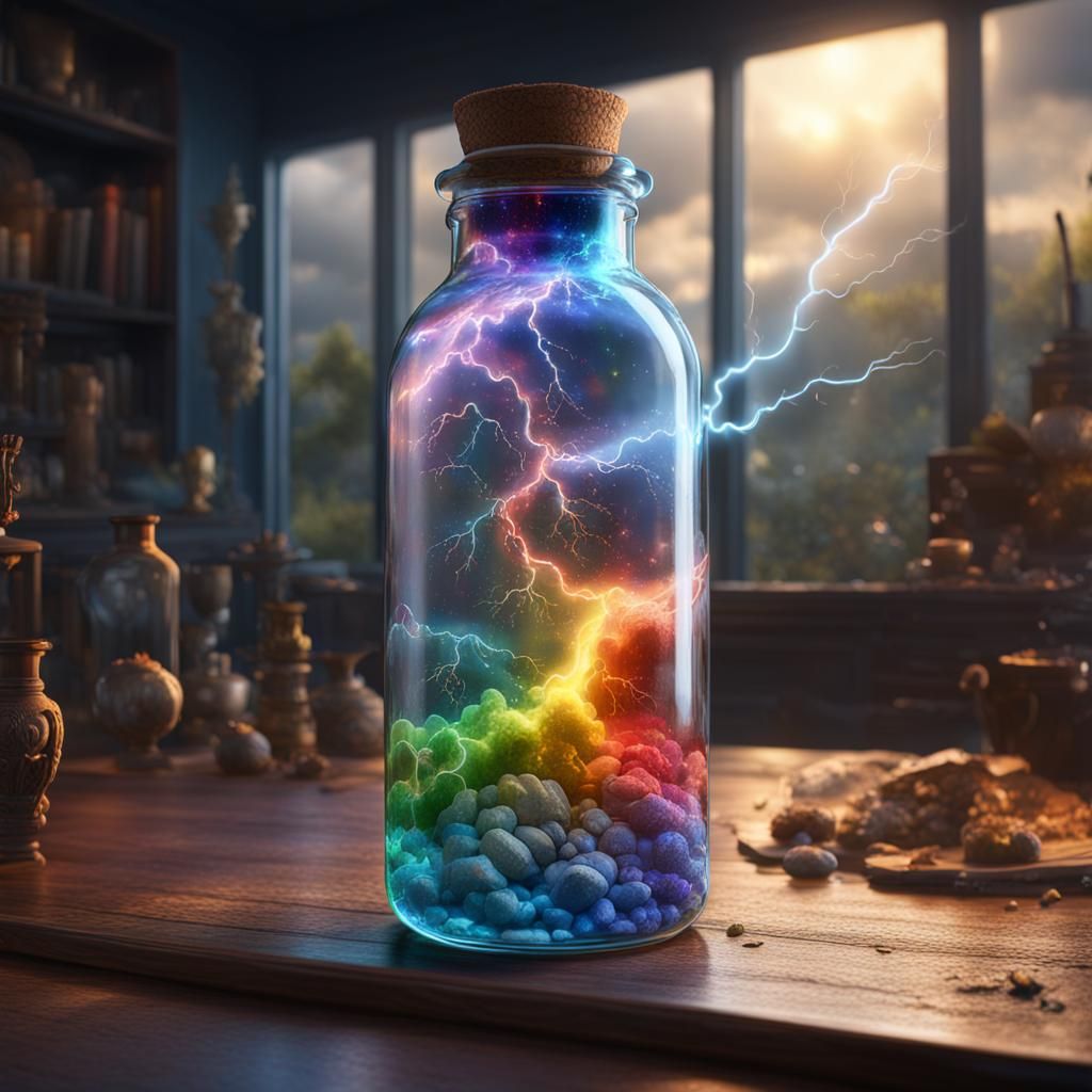 Rainbow and Lightning in a Bottle: Fantasy Concept Art