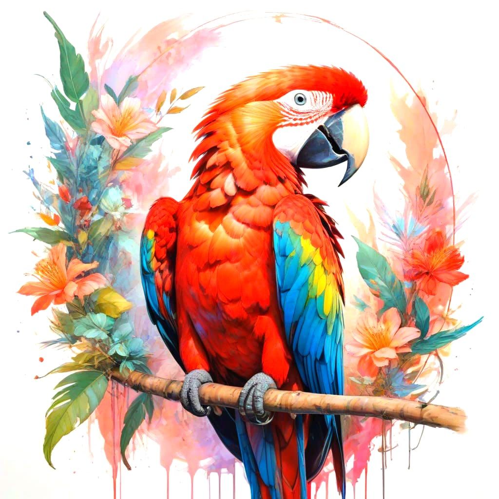 Whimsical Watercolour Landscape in Dreamy Pastels