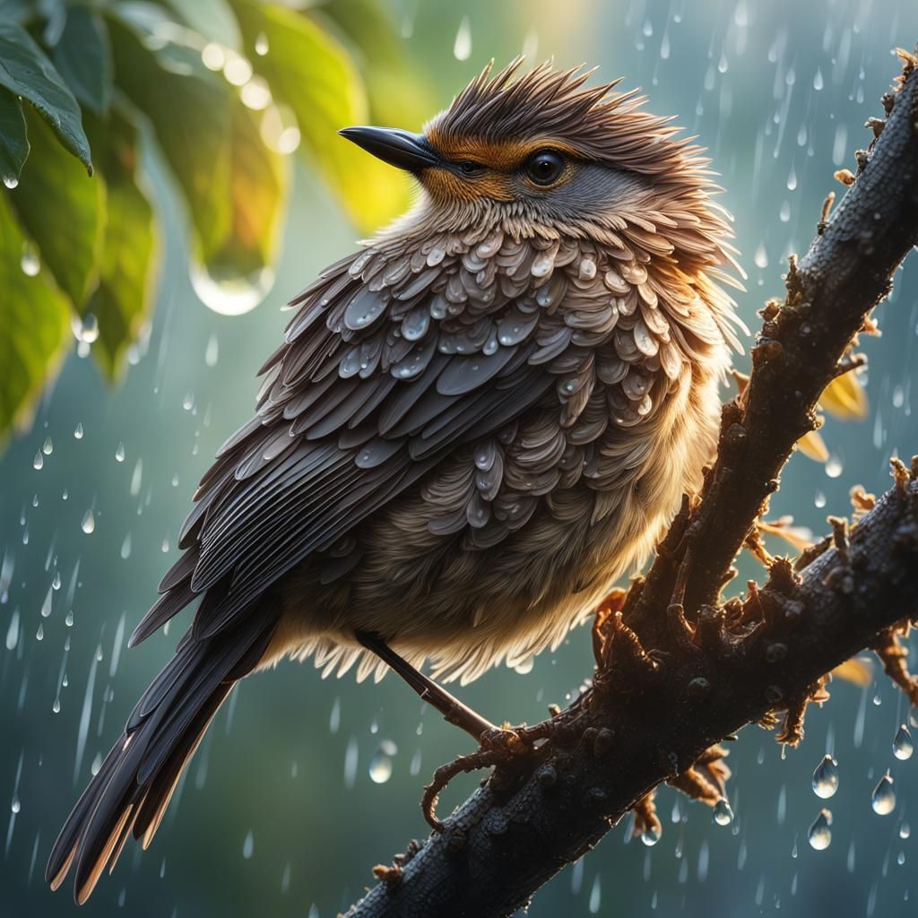 Sheltering from the rain