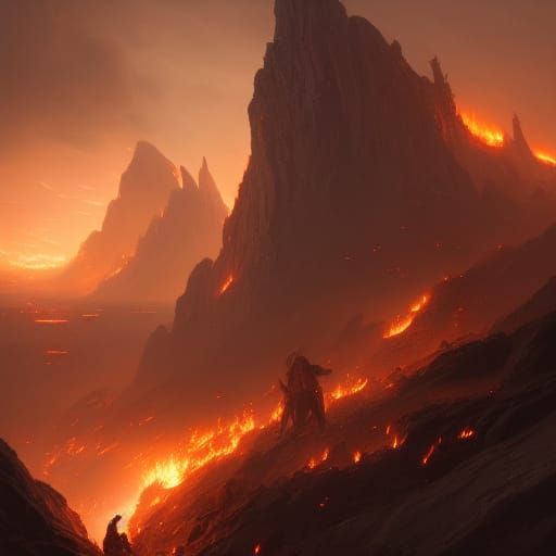 Epic Dark Fantasy Battle Scene in 8K Resolution