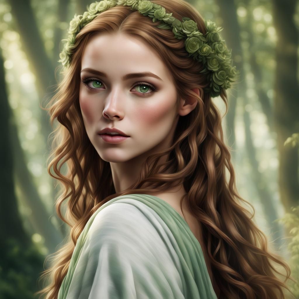 Ethereal Woman with Calming Presence