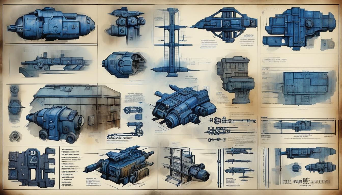 Detailed Watercolour Blueprints for Tabletop Campaigns