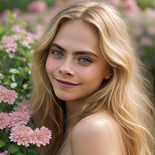 Blonde Beauty Basks in Whimsical Golden Hour