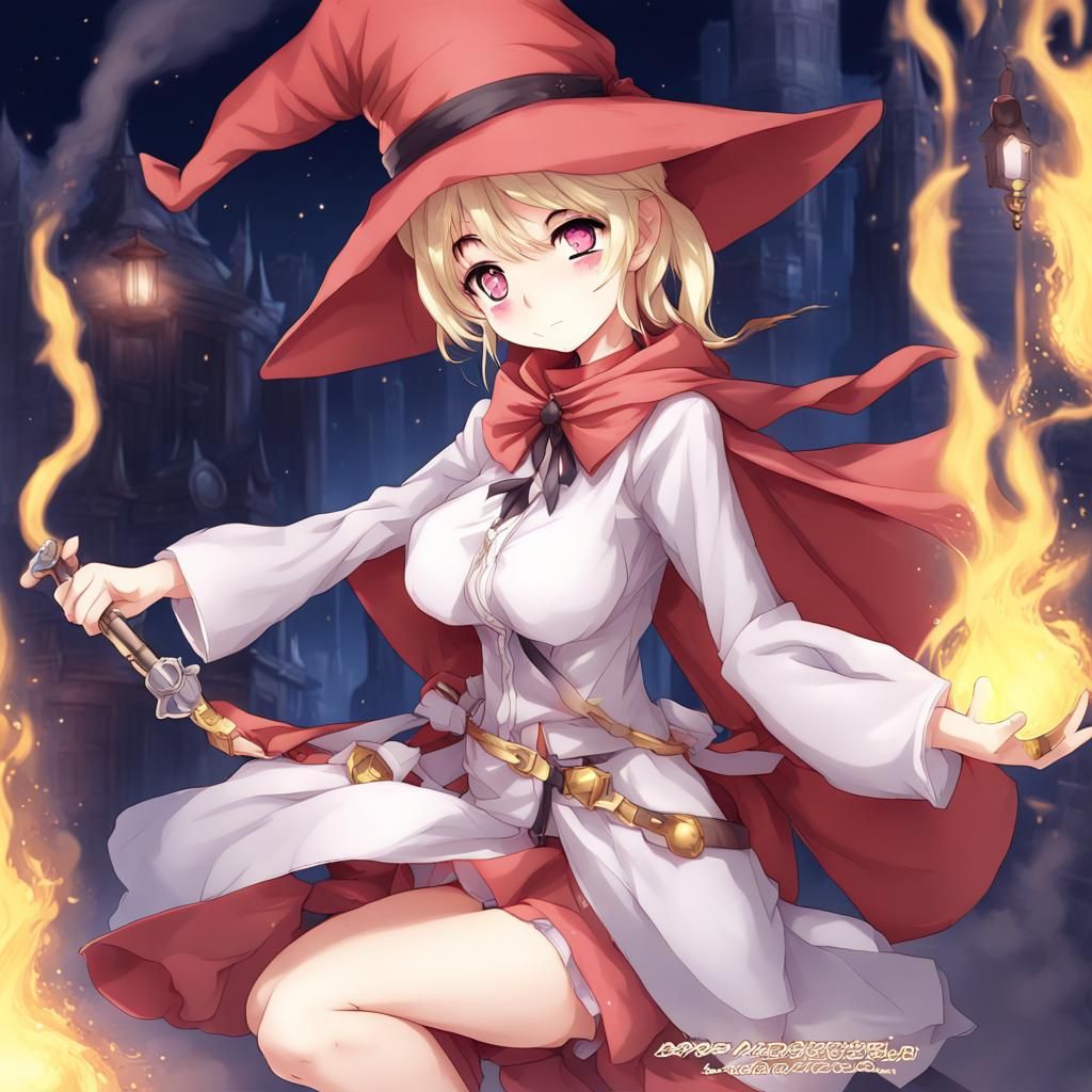 Anime Style Female Mage