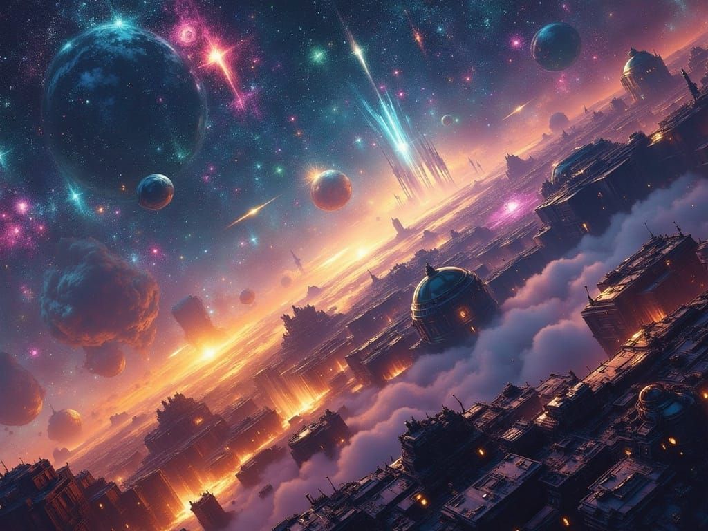 Galactic Haven in a Celestial Oceanscape