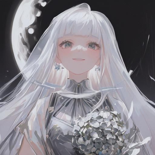 Latina Woman Portrait as Palette Knife Oil Painting