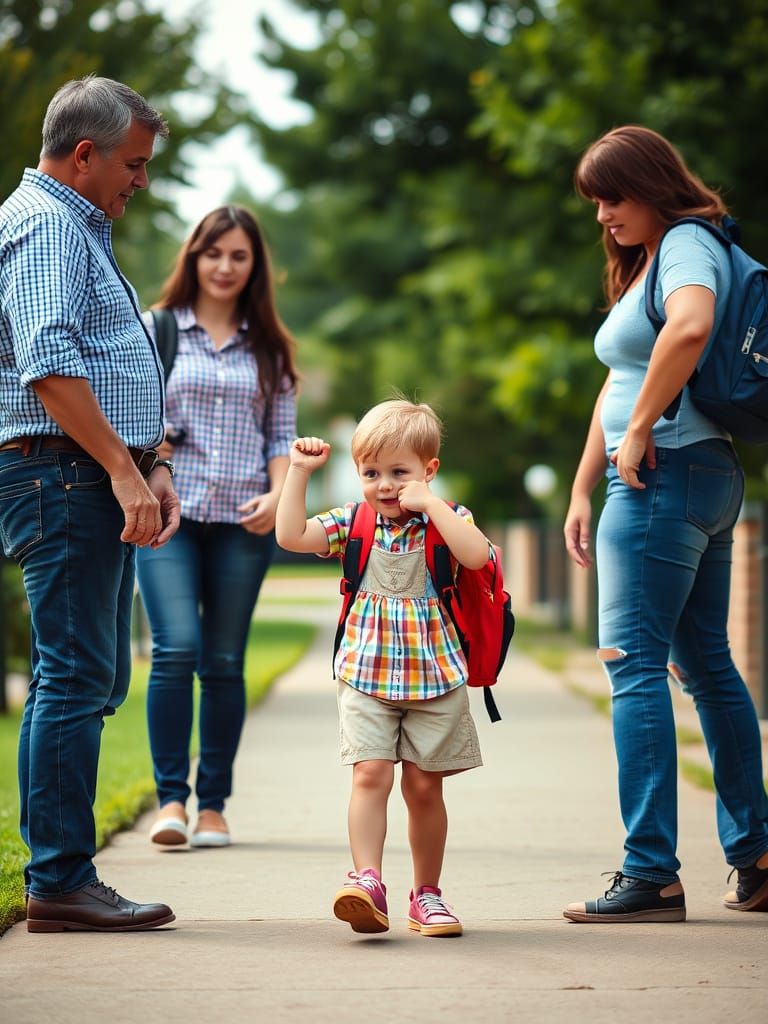 Child's First Day of School