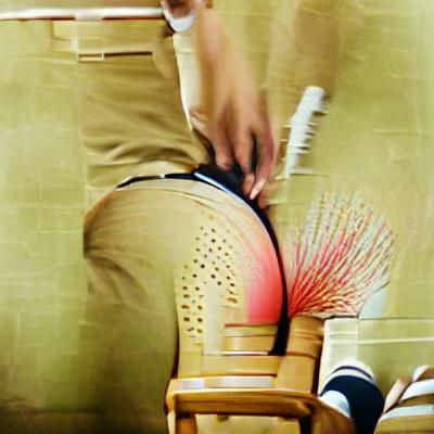 Laughing all the way to the spank