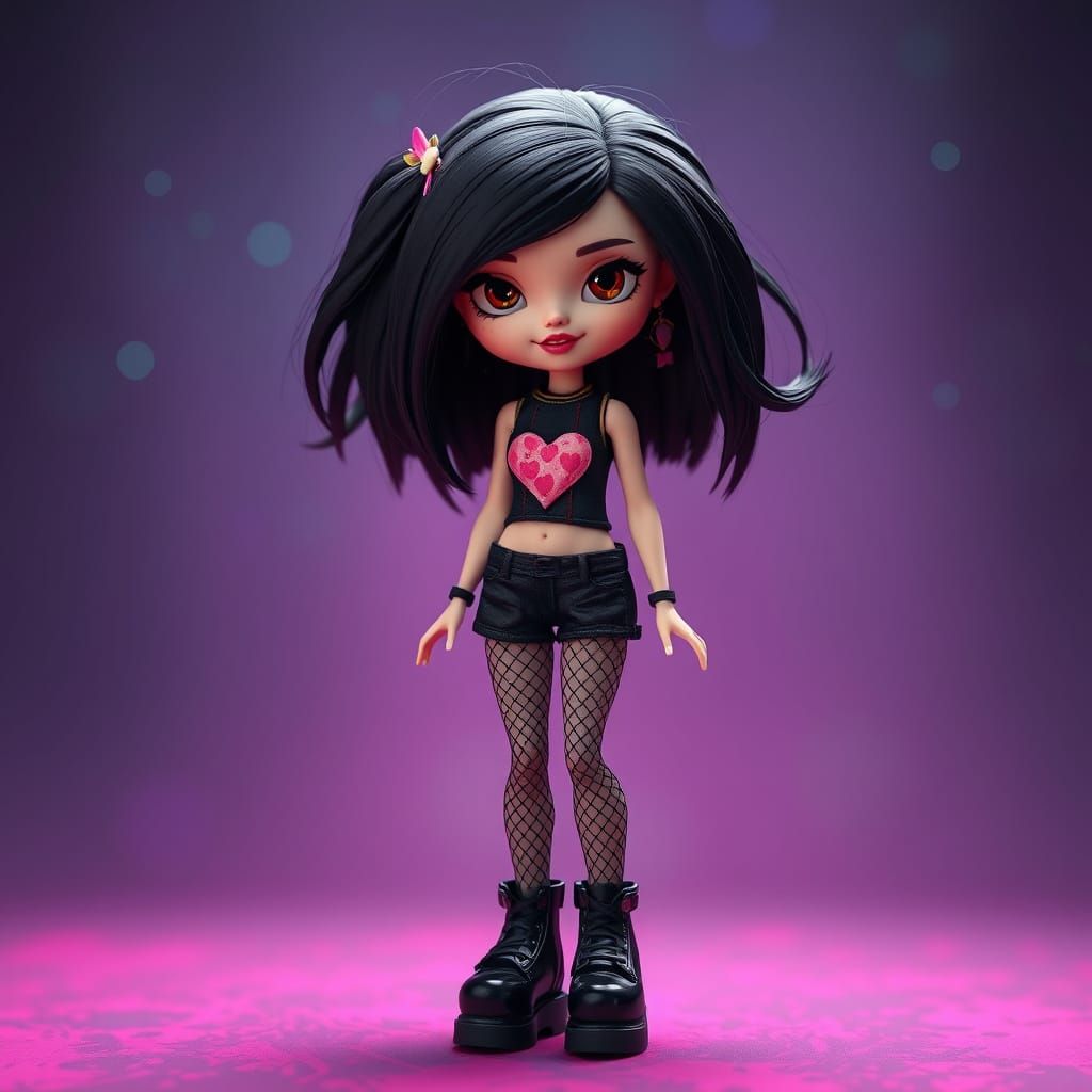 Bratz Doll in Fantasy Concept Art Style