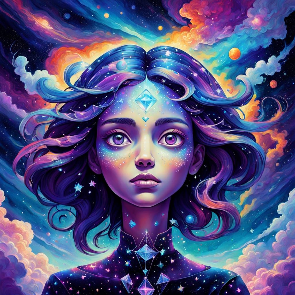 A constellation in the night sky that resembles a face staring back.3333