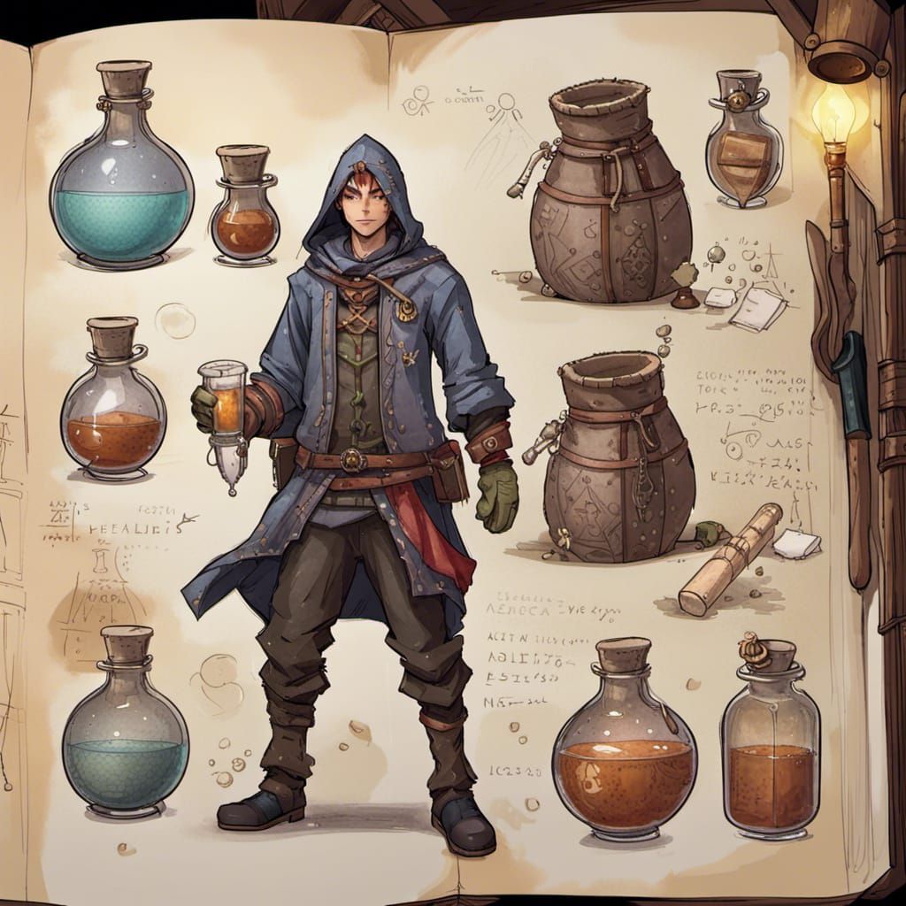 Alchemist Concept Art: Healing Potion