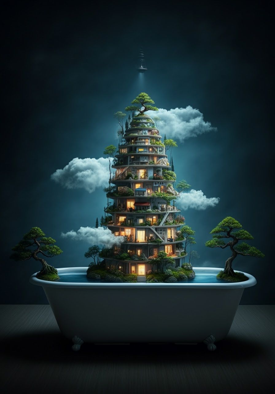 Miniature Noah's Arcology Archipelago