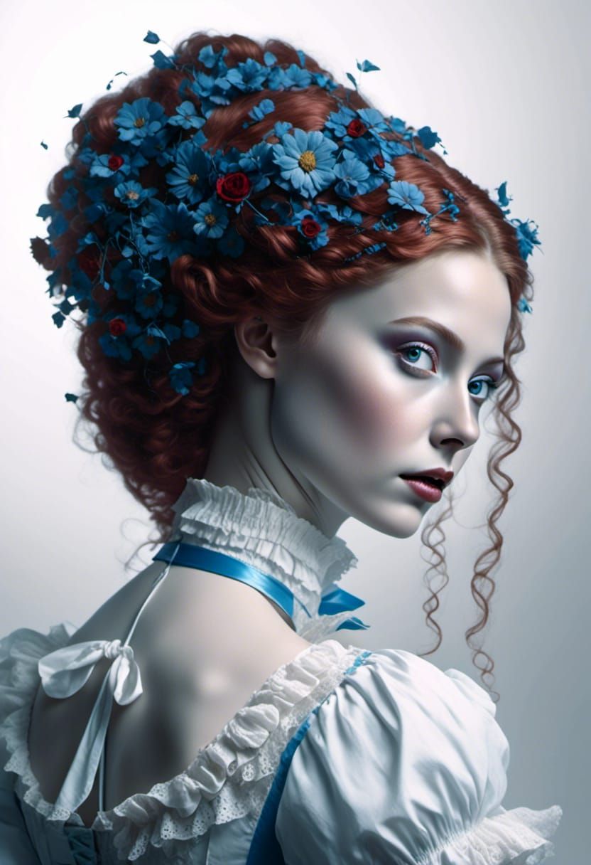 Alice in Wonderland Dark Fantasy Masterpiece in Hyperrealism
