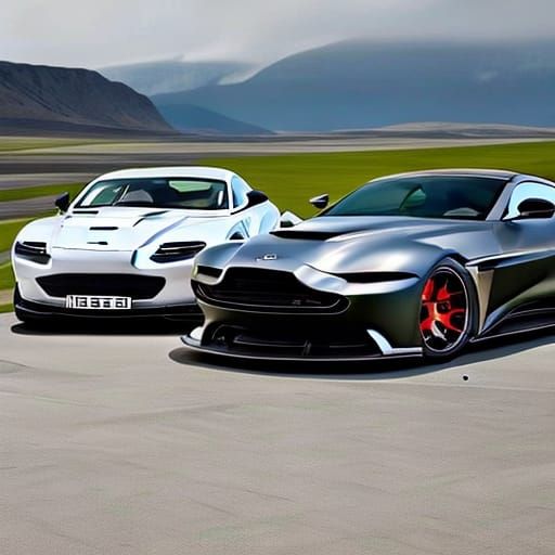 Aston Martin Vantage and Dodge Challenger Mashup