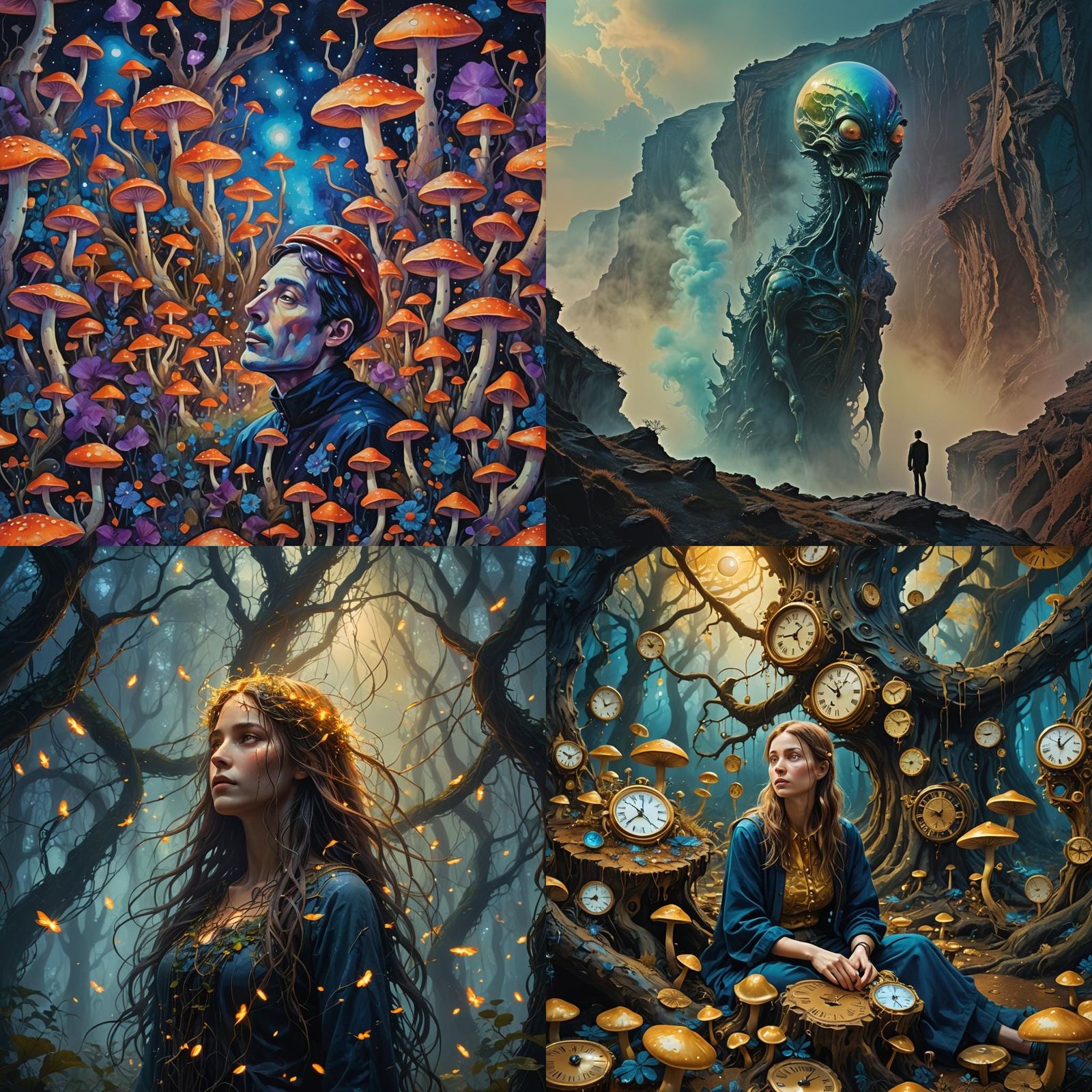 Fantastical Surrealism in Detailed Matte Painting