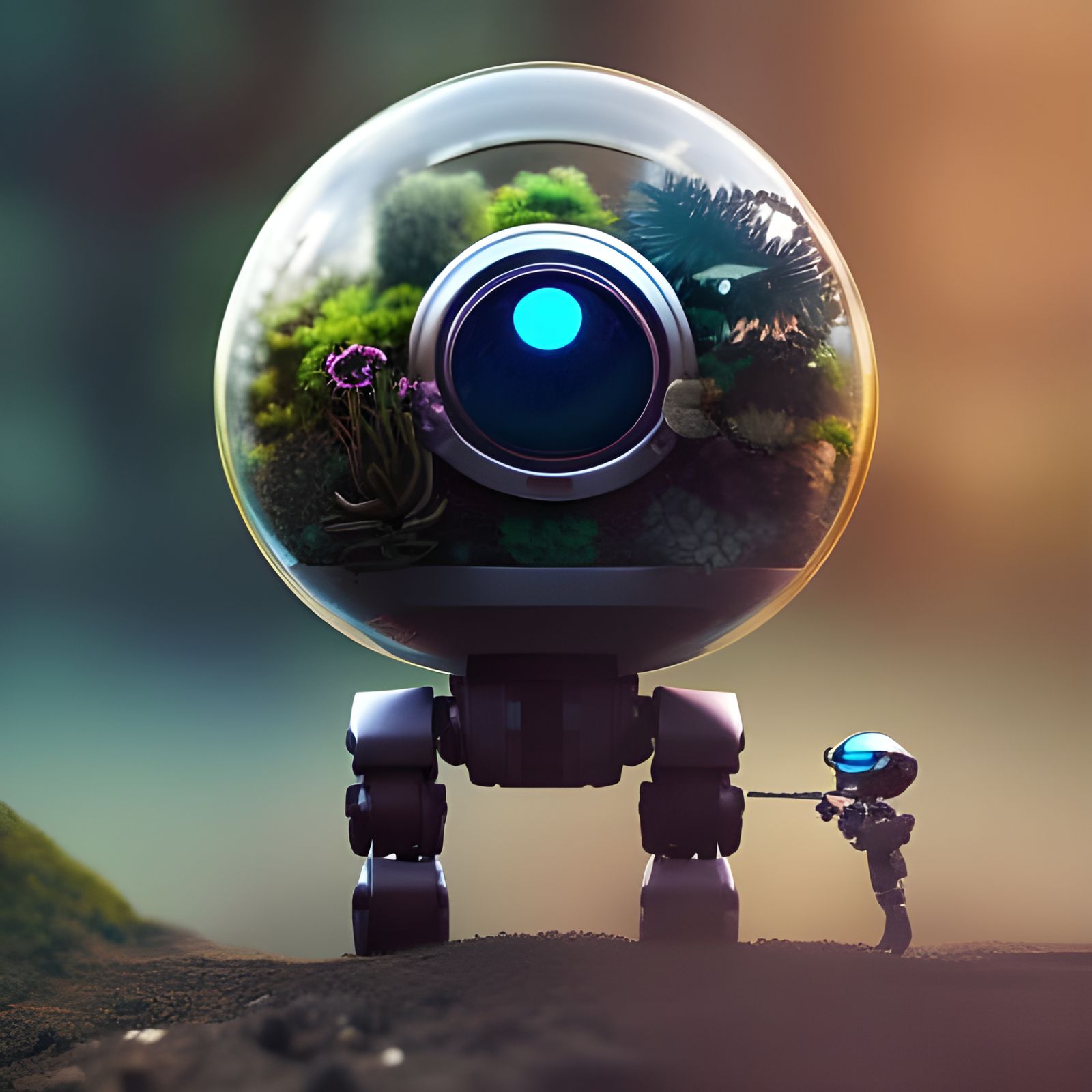 The Terrarium Robot: Adorable and Self-Sustaining