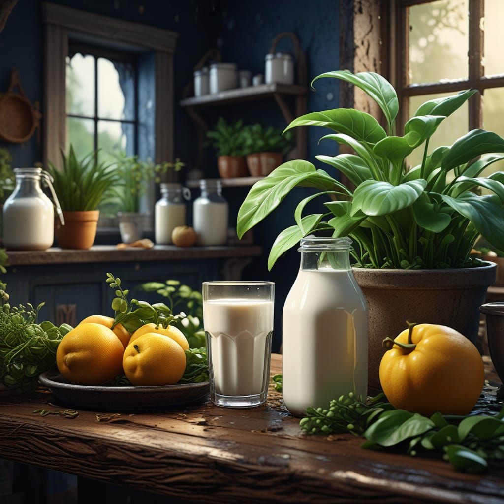 World Plant Milk Day Concept Art