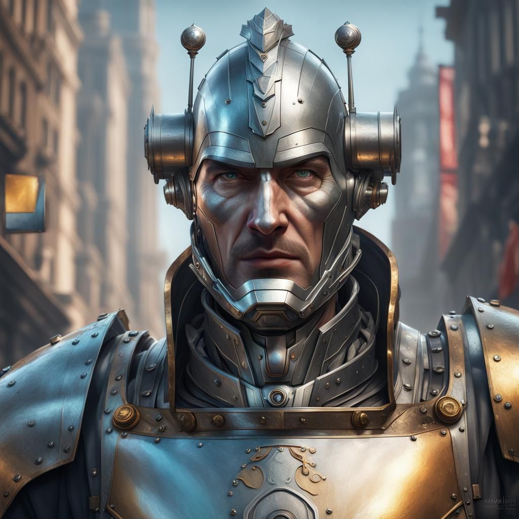 Hyperdetailed Tin Man Portrait in Unreal Engine