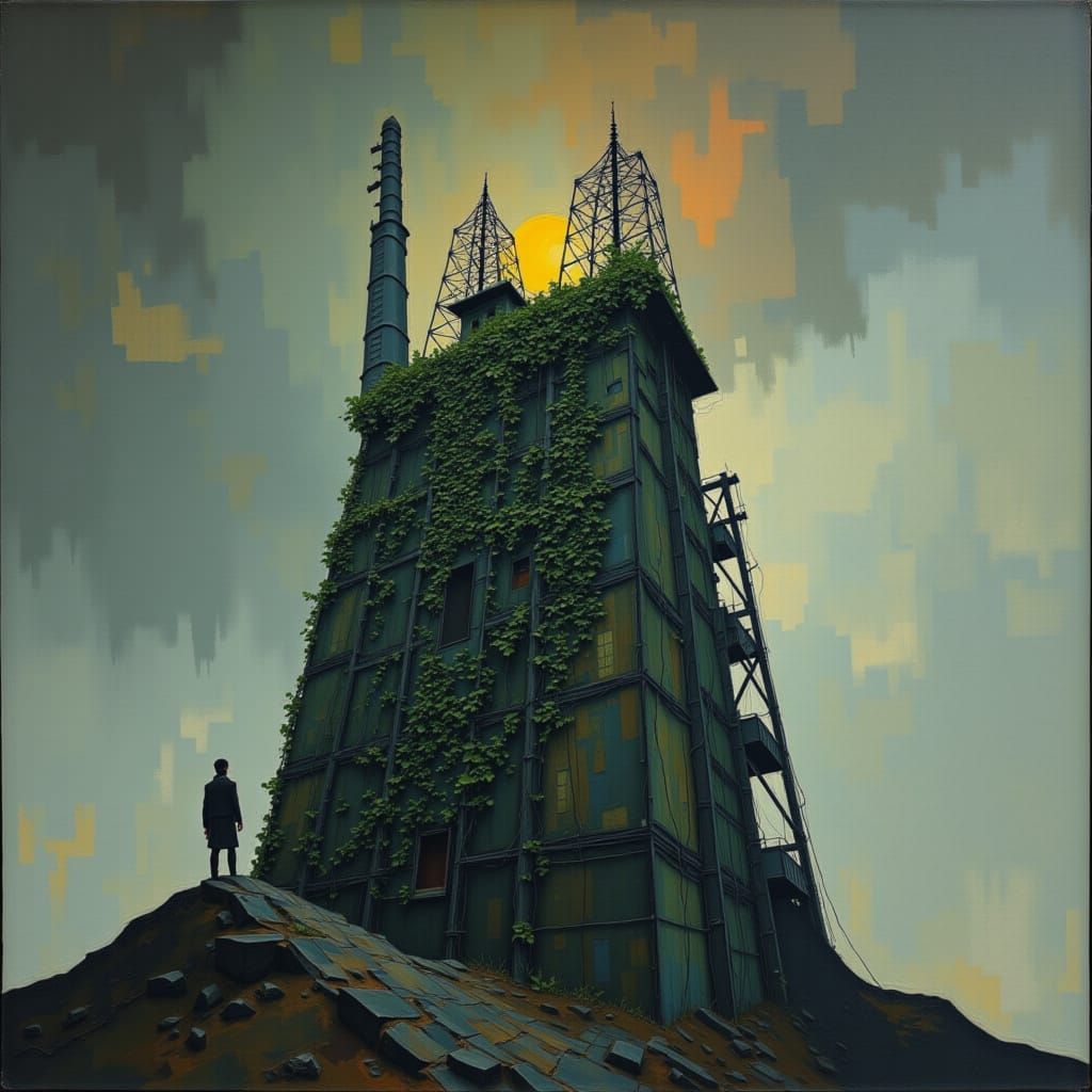 Eerie Abandoned Tower Transmitting Unheard Signal