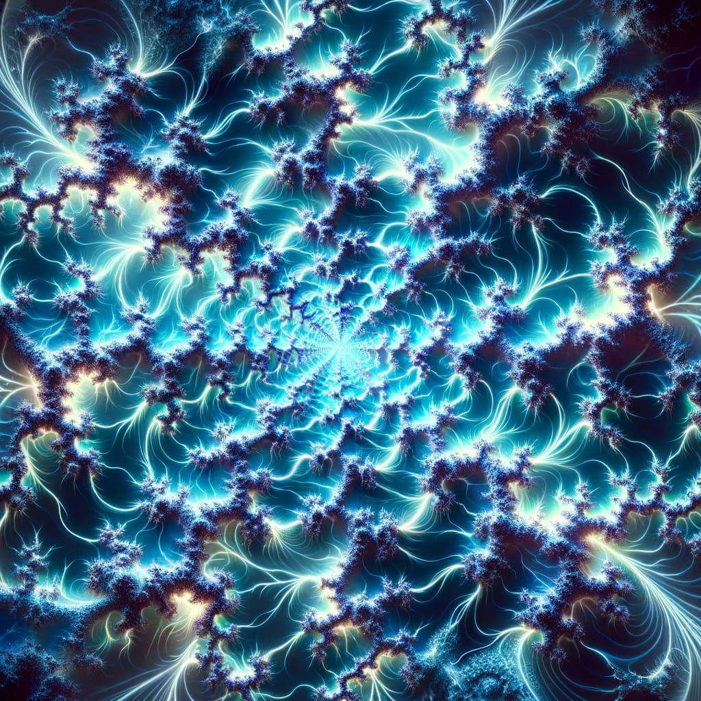 Electrifying Fractal Thunderstorm in Holographic Style