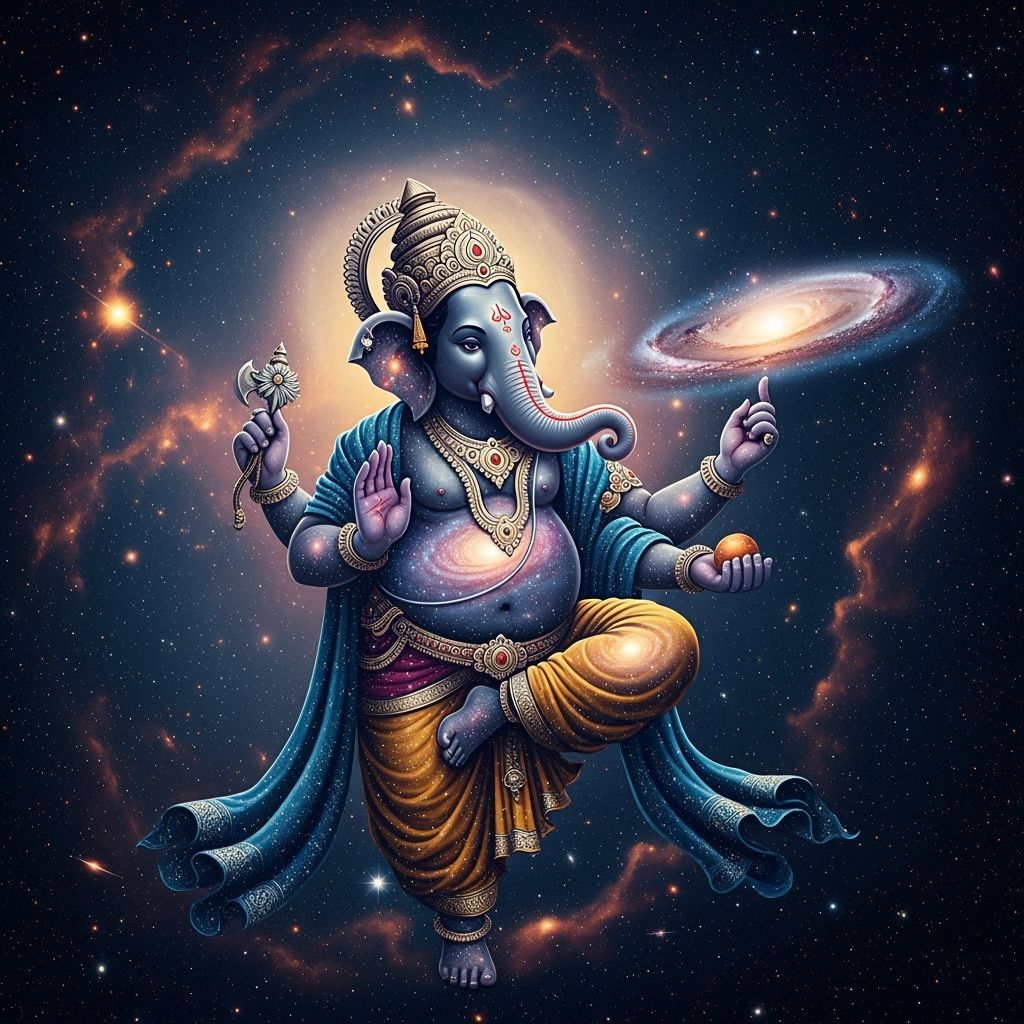 Ganesha Made of Stars and Galaxies