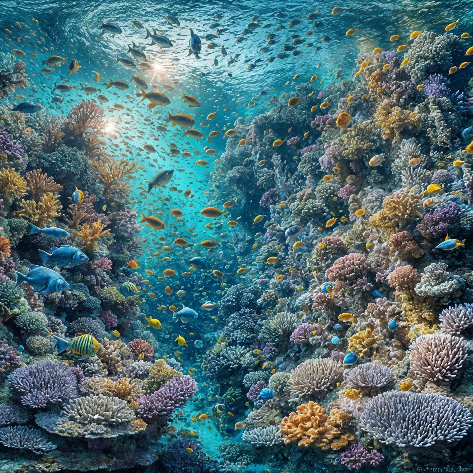 Vibrant Fish in a Fantastical Egyptian Coral Reef