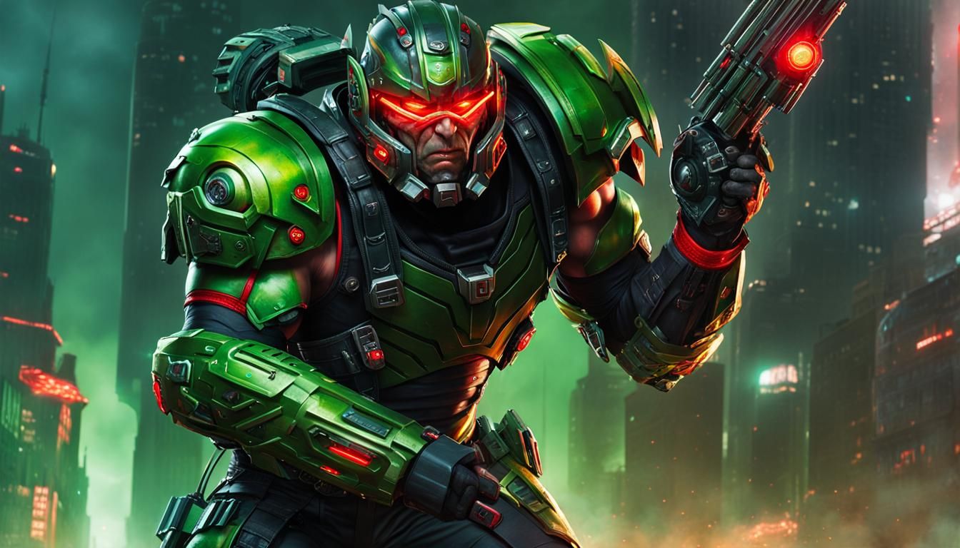 Cybernetically-Enhanced Troll Commando