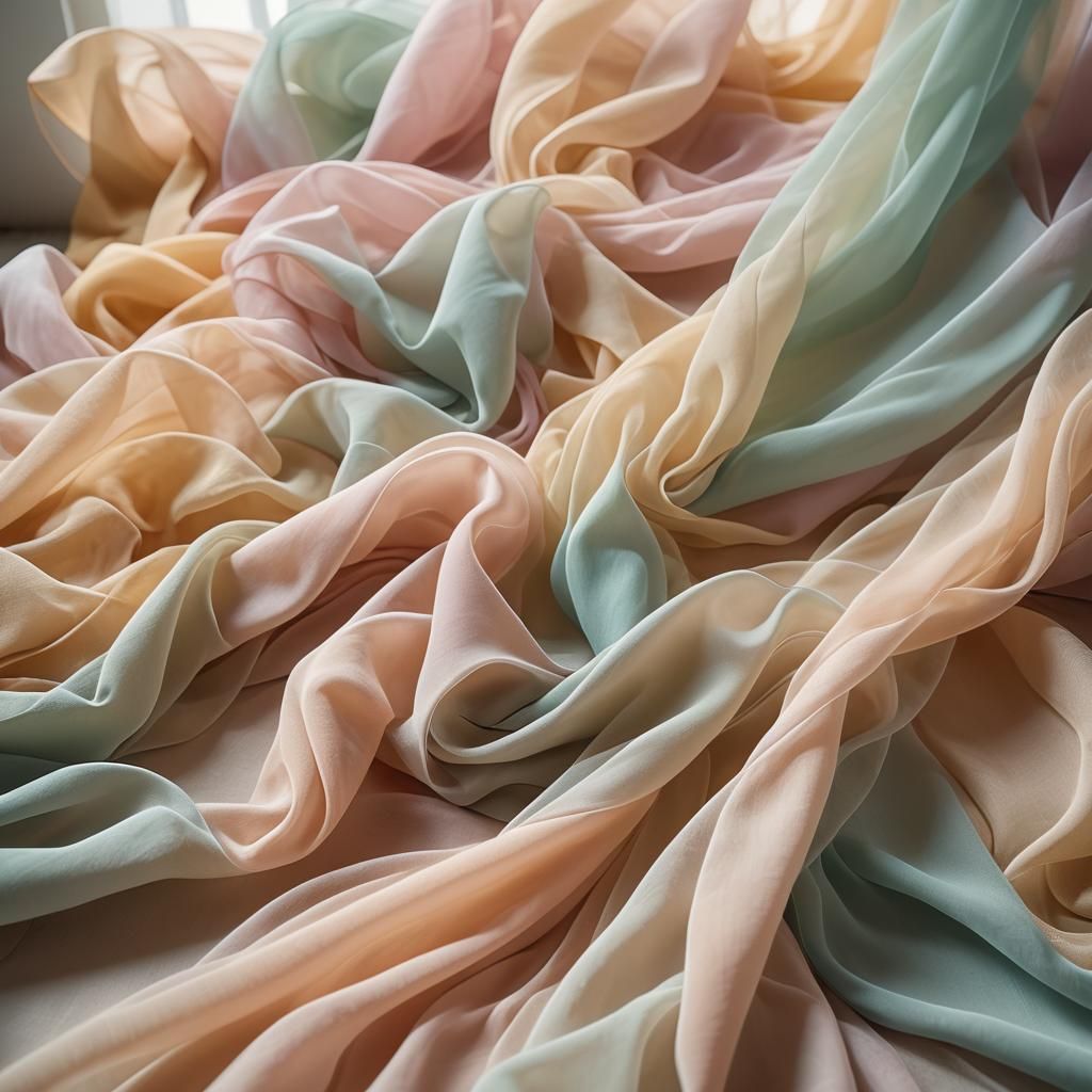 Ethereal Chiffon Room in Pastel Colors