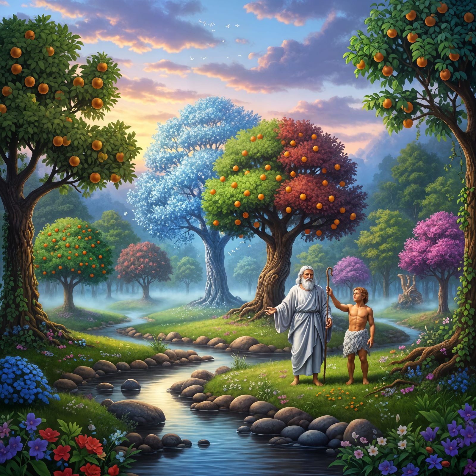 Garden of Eden: A Genesis Creation Scene
