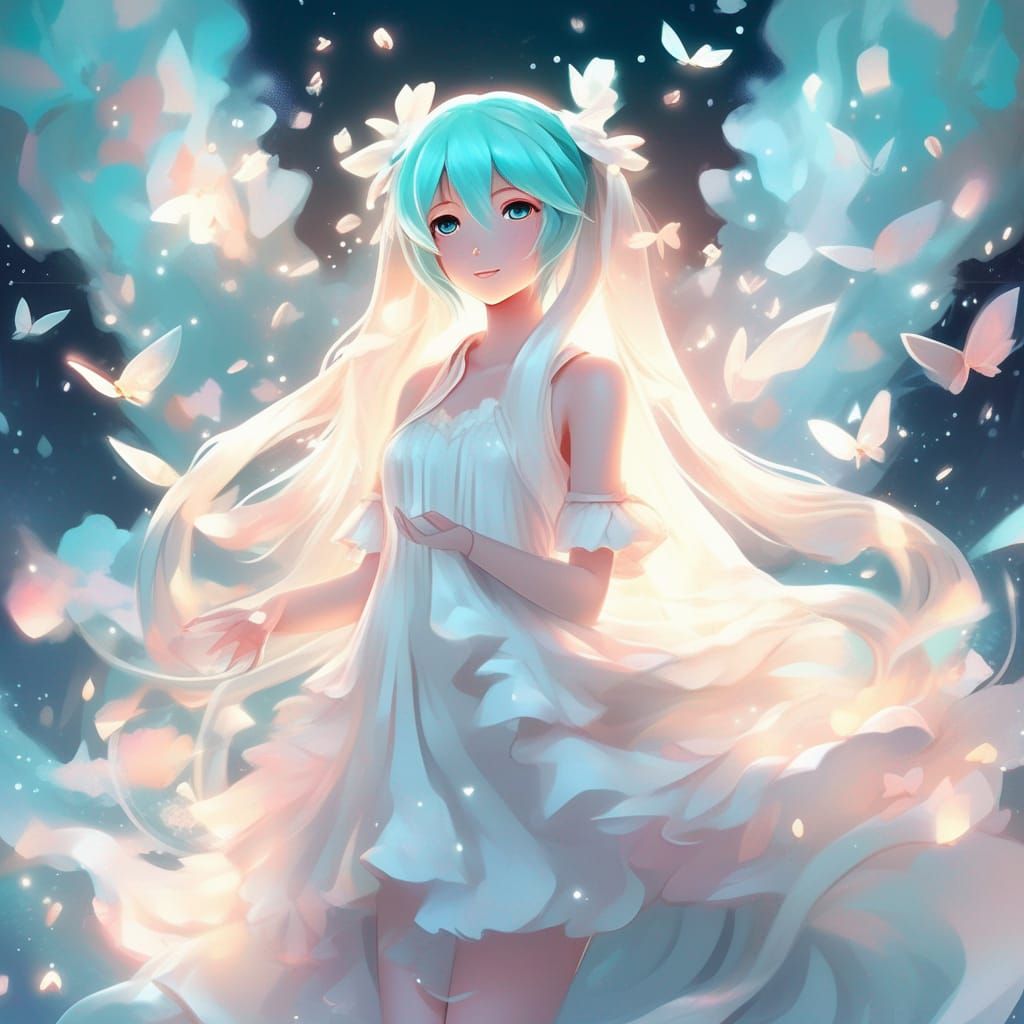 Hatsune Miku in Dreamy 3D Digital Art