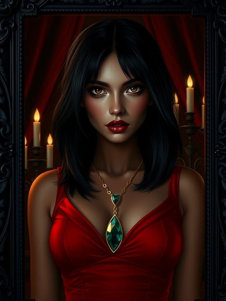 Bella Goth Portrait in Gothic Victorian Style