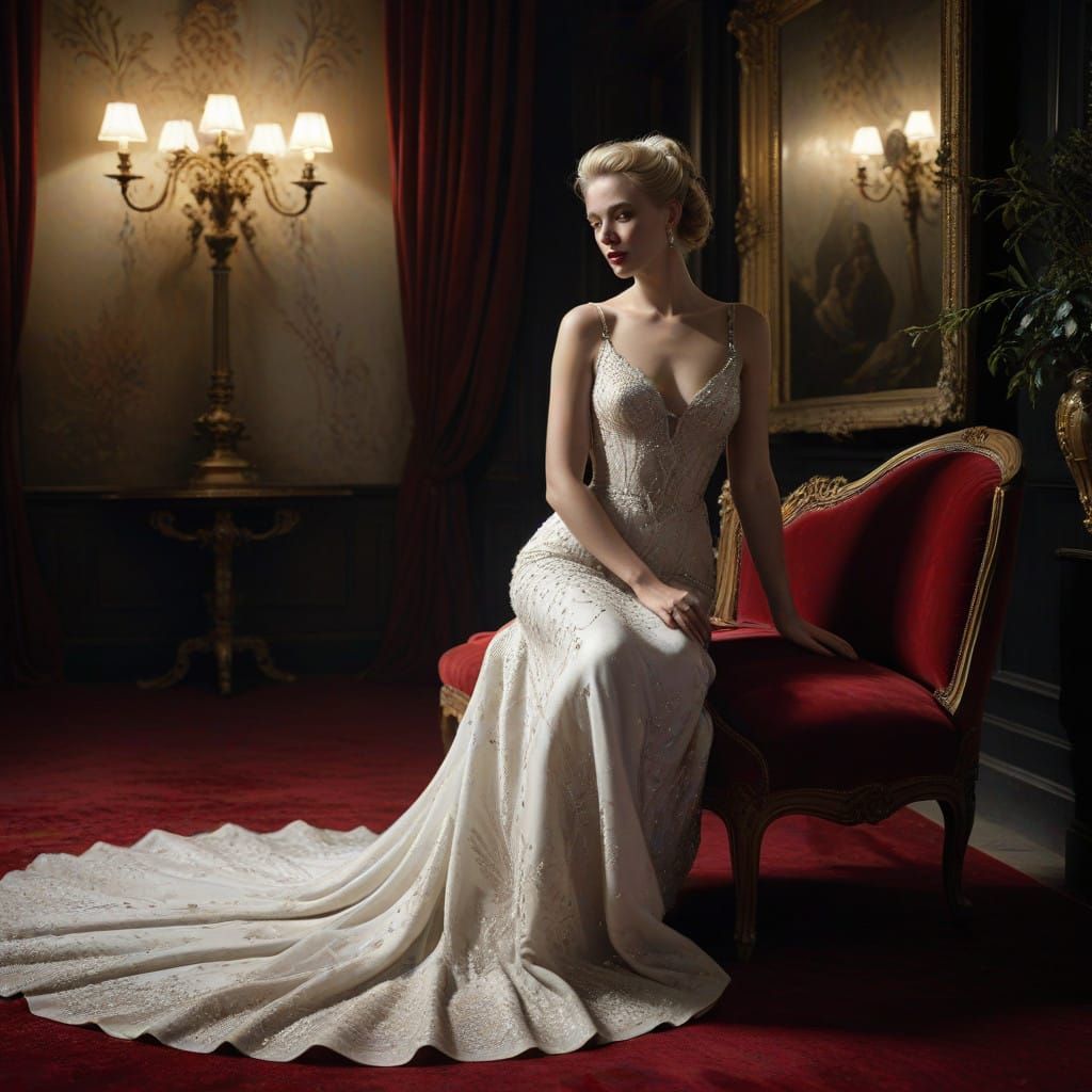 Glamorous Hollywood Starlet in Tears